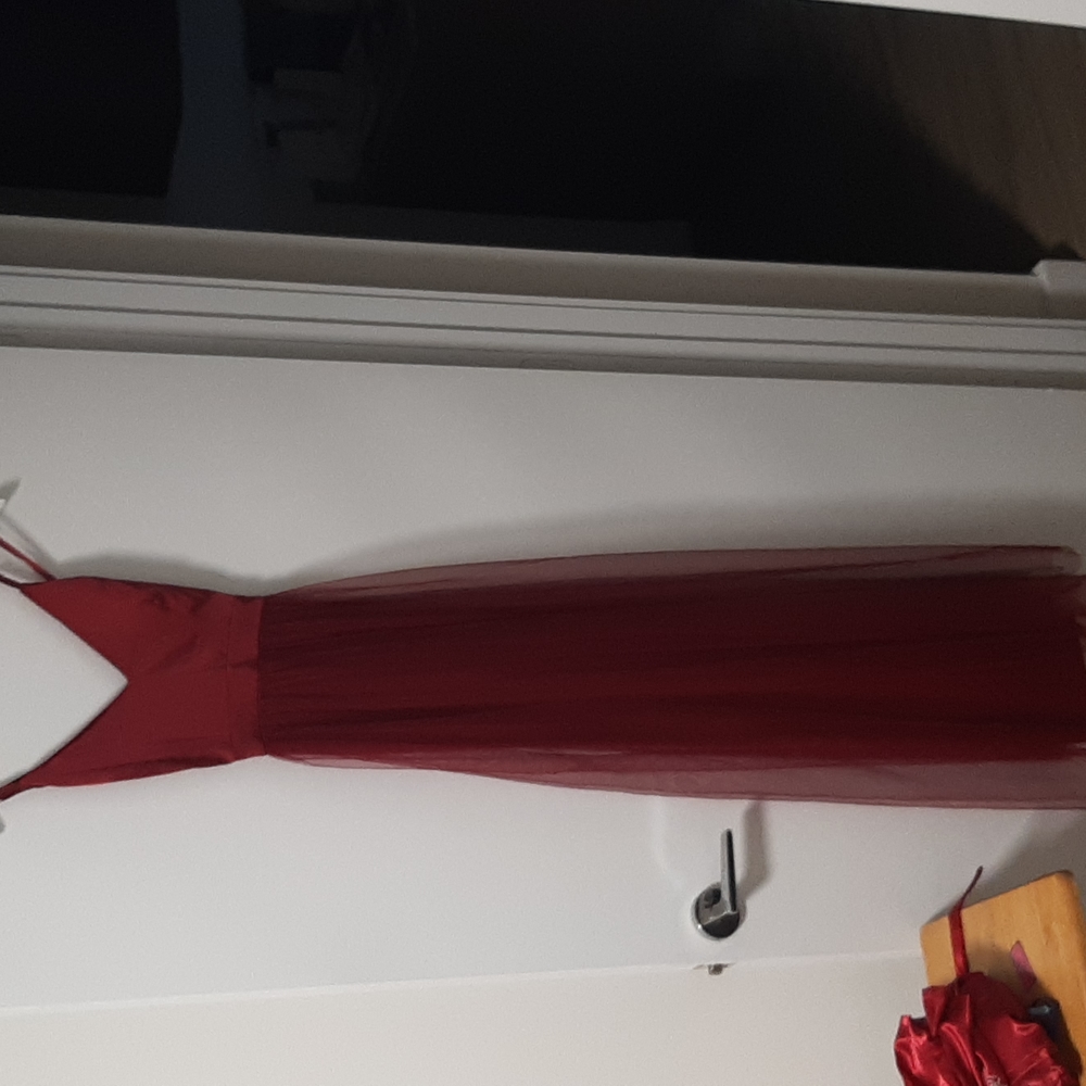Windsor cranberry evening dress